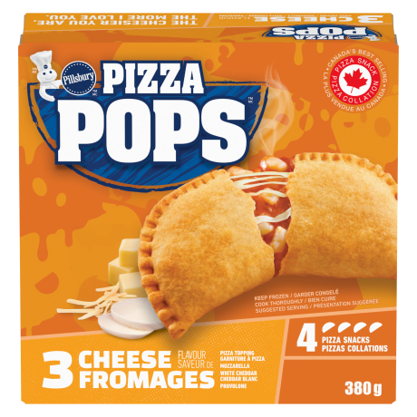 Front of pack for Pizza Pops 3 Cheese