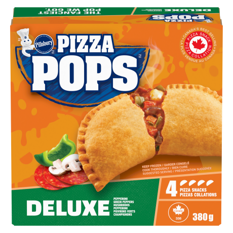 Front of pack for Pizza Pops Deluxe