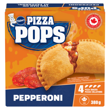 Front of pack for Pizza Pops Pepperoni
